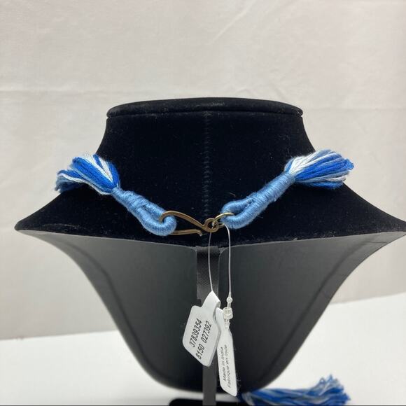 Free People | Blue Open Road Thread Necklace - Picture 3 of 3